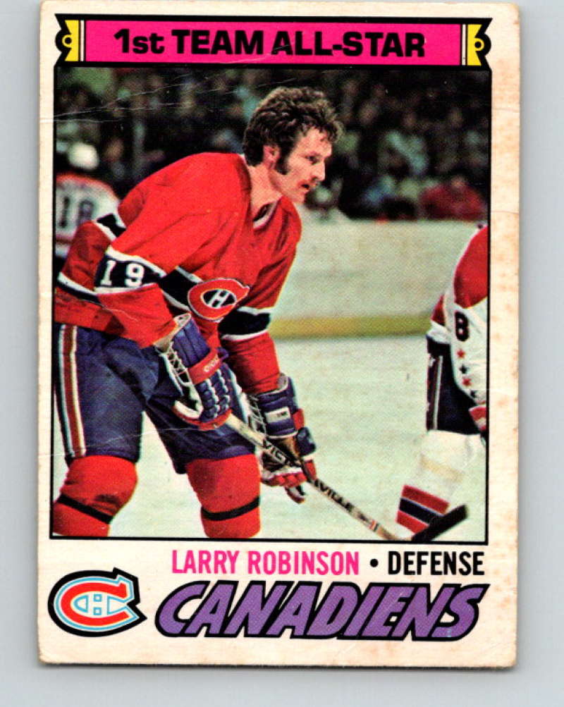 1977-78 O-Pee-Chee #30 Larry Robinson NHL  Canadiens AS 9653 Image 1