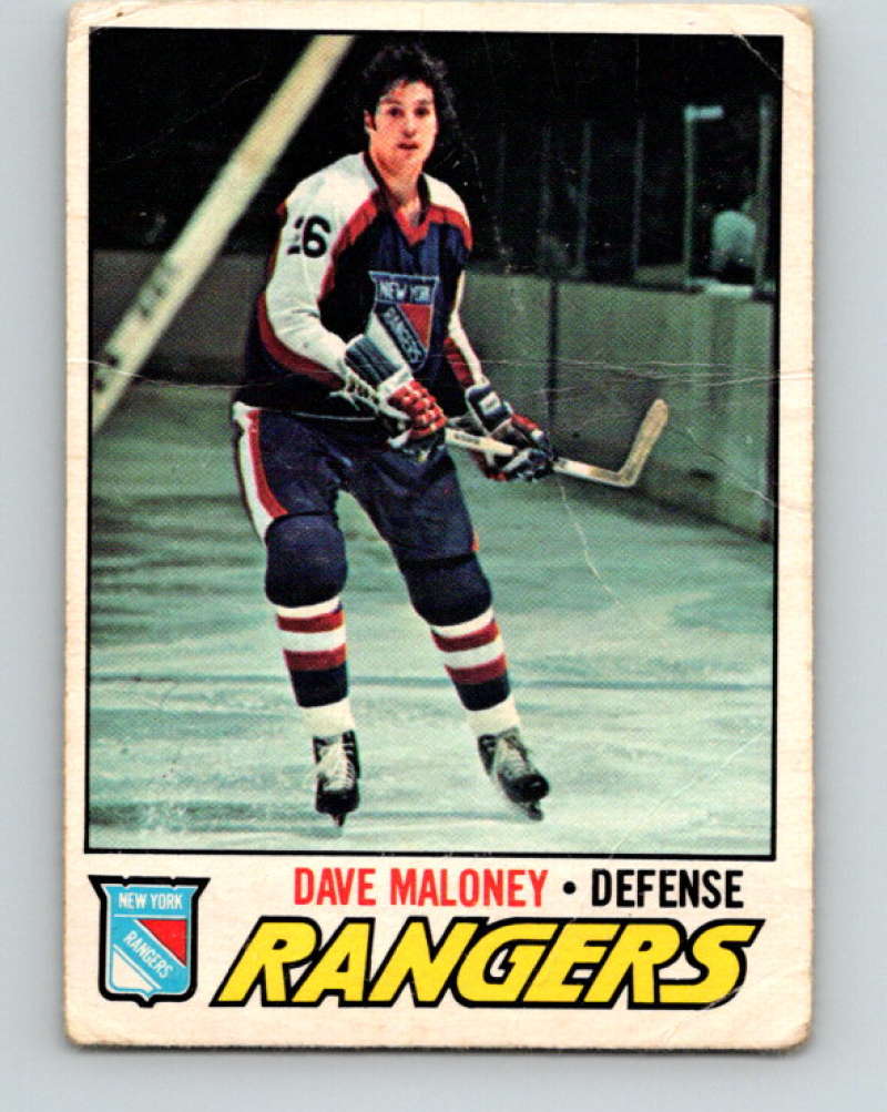 1977-78 O-Pee-Chee #41 Dave Maloney NHL  NY Rangers 9666 Image 1