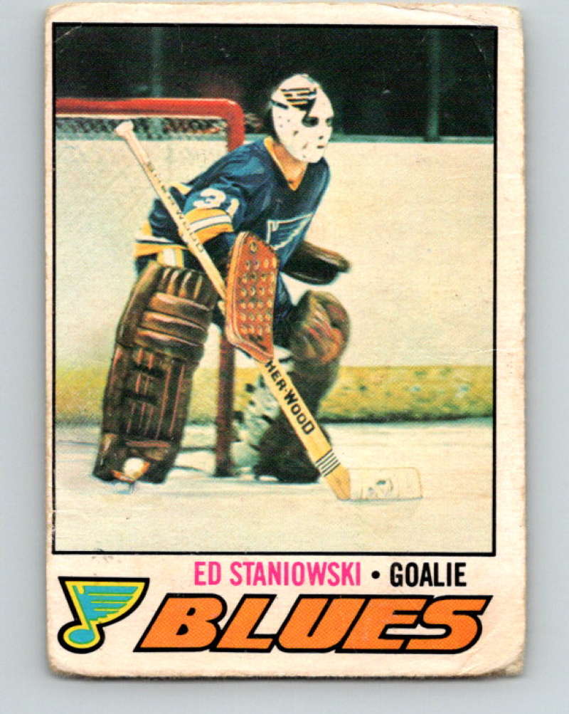 1977-78 O-Pee-Chee #54 Ed Staniowski NHL  Blues 9680 Image 1