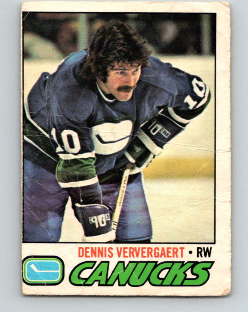 1977-78 O-Pee-Chee #56 Dennis Ververgaert NHL  Canucks 9682 Image 1