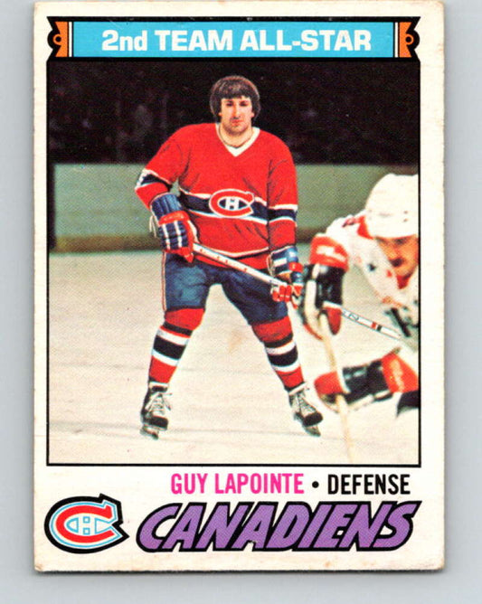 1977-78 O-Pee-Chee #60 Guy Lapointe NHL  Canadiens AS 9686