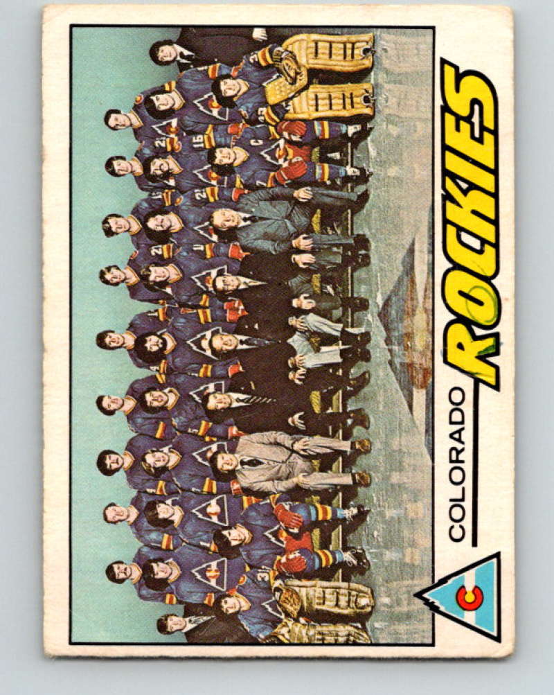 1977-78 O-Pee-Chee #76 Rockies Team NHL  Rockies 9702 Image 1