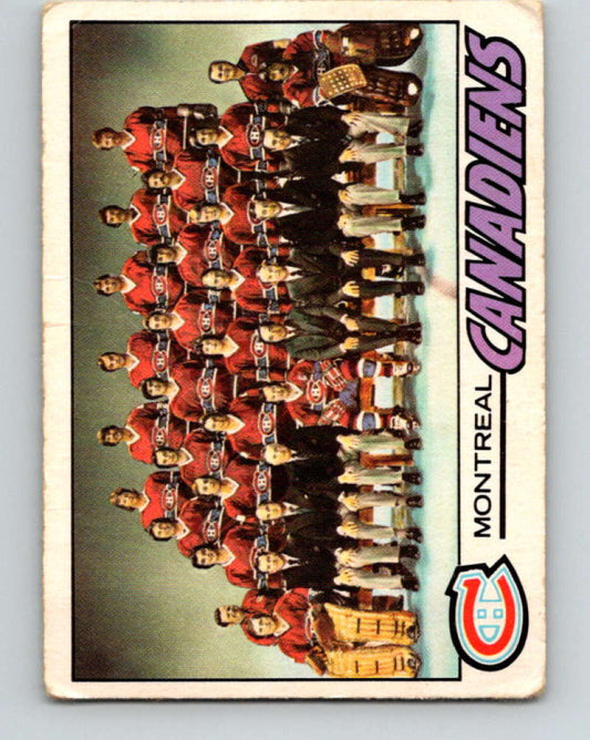 1977-78 O-Pee-Chee #80 Canadiens Team NHL  Canadiens 9706