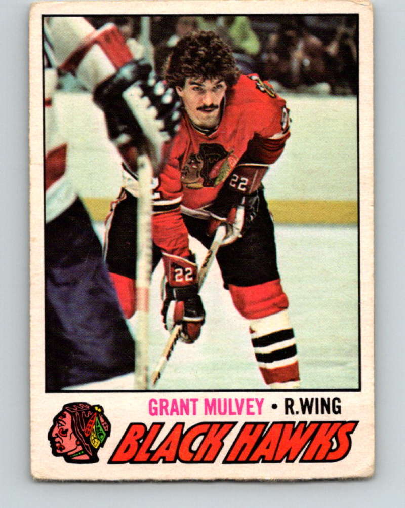 1977-78 O-Pee-Chee #101 Grant Mulvey NHL  Blackhawks 9727 Image 1