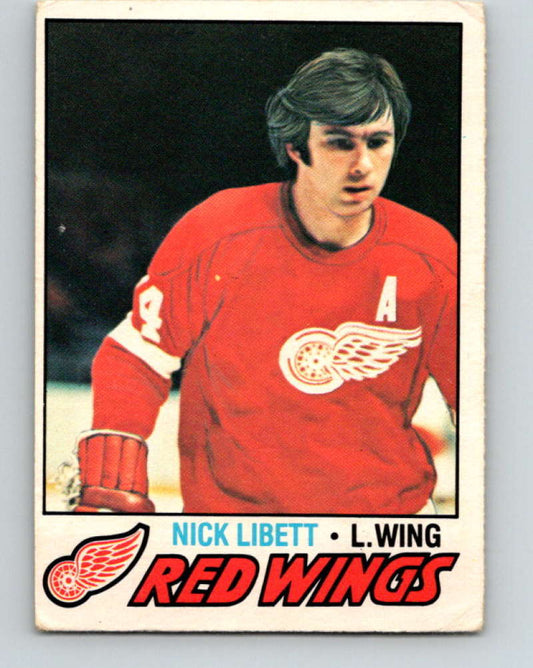 1977-78 O-Pee-Chee #103 Nick Libett NHL  Red Wings 9729 Image 1