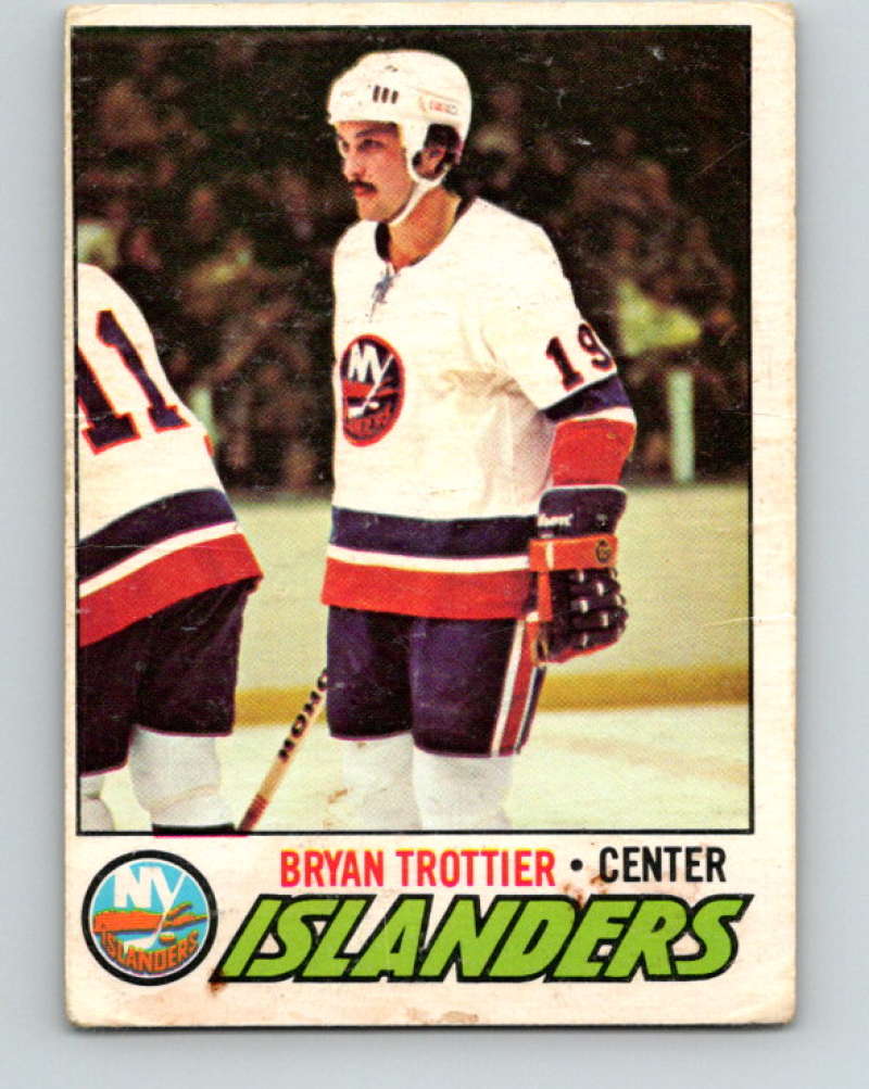 1977-78 O-Pee-Chee #105 Bryan Trottier NHL  NY Islanders 9731 Image 1