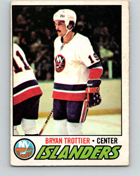 1977-78 O-Pee-Chee #105 Bryan Trottier NHL  NY Islanders 9732 Image 1
