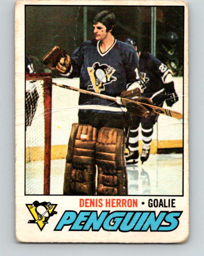 1977-78 O-Pee-Chee #119 Denis Herron NHL  Penguins 9746 Image 1
