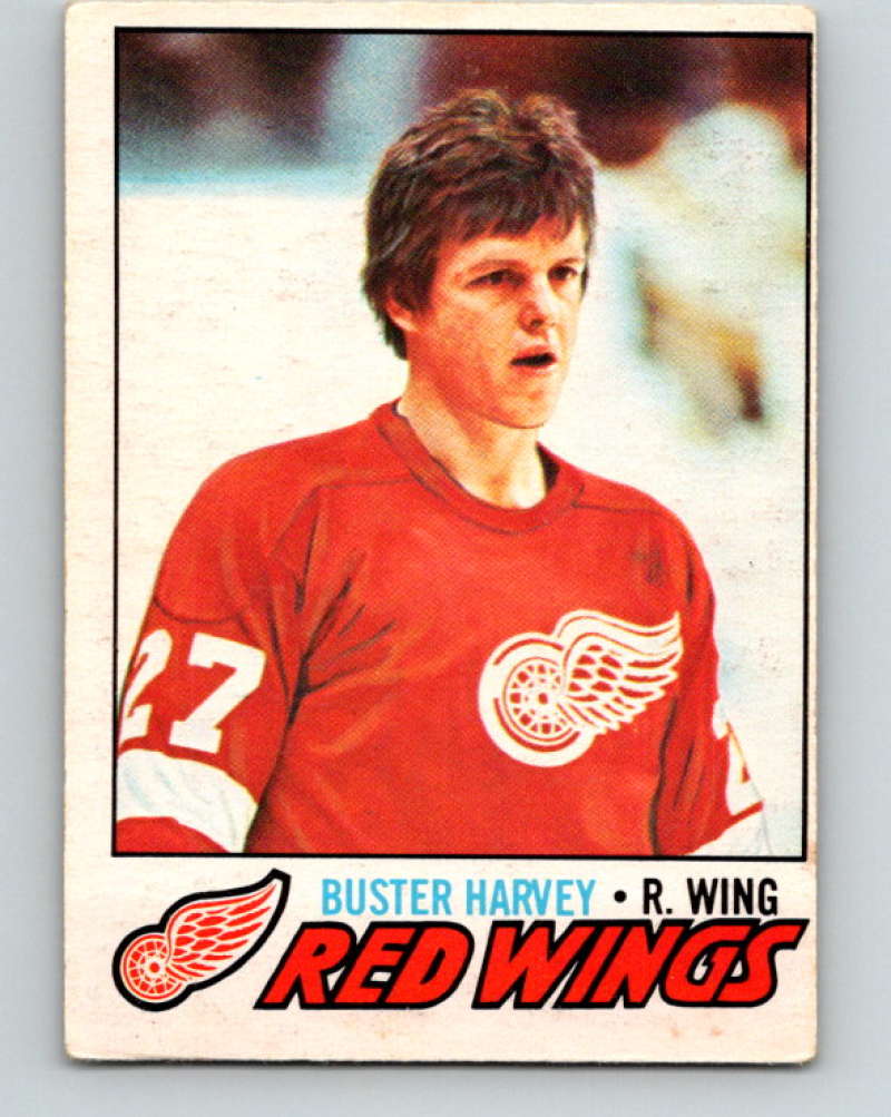 1977-78 O-Pee-Chee #122 Buster Harvey NHL  Red Wings 9749 Image 1