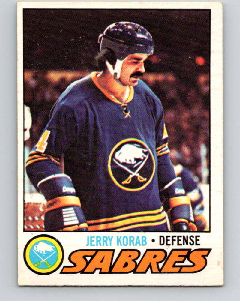 1977-78 O-Pee-Chee #128 Jerry Korab NHL  Sabres 9755