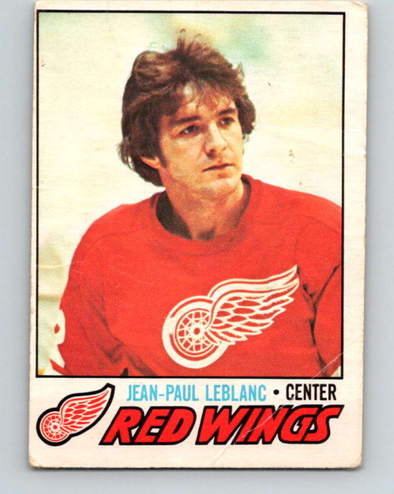 1977-78 O-Pee-Chee #133 Jean-Paul LeBlanc NHL  Red Wings 9760 Image 1
