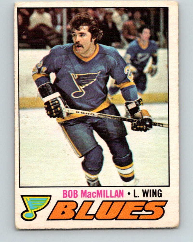 1977-78 O-Pee-Chee #141 Bob MacMillan NHL  Blues 9769 Image 1