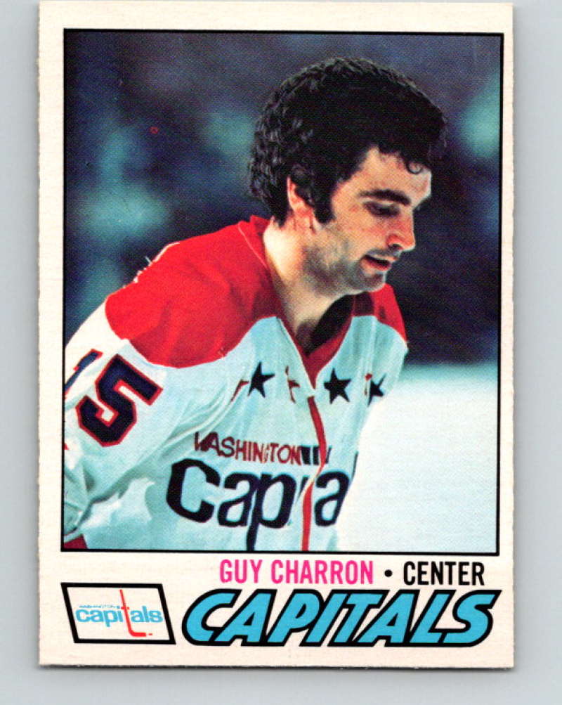 1977-78 O-Pee-Chee #145 Guy Charron NHL  Capitals 9773