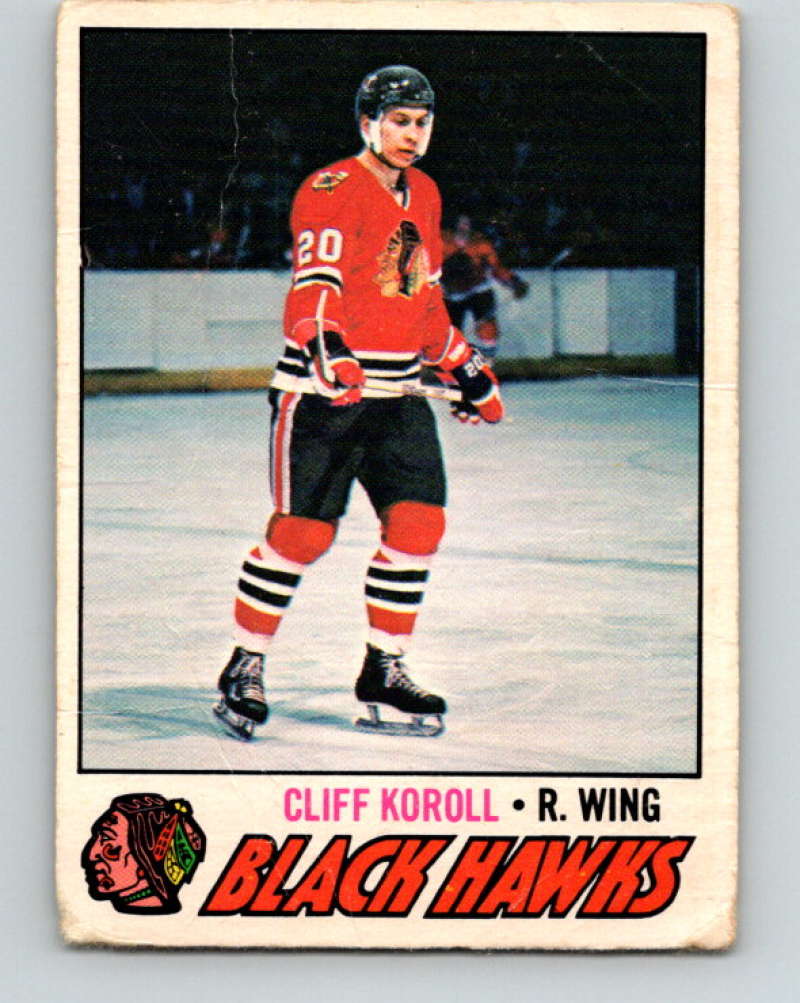1977-78 O-Pee-Chee #146 Cliff Koroll NHL  Blackhawks 9774 Image 1
