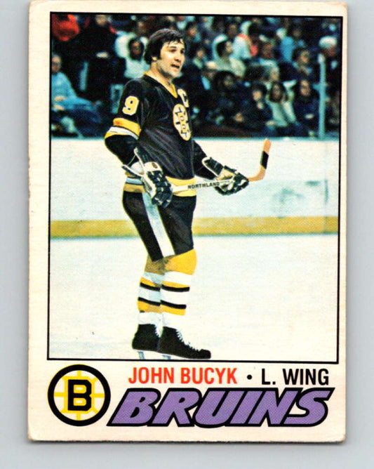 1977-78 O-Pee-Chee #155 Johnny Bucyk NHL  Bruins 9783