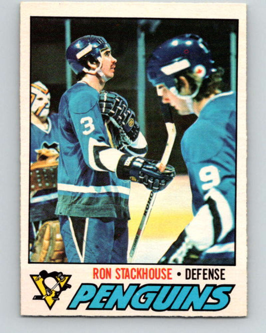 1977-78 O-Pee-Chee #157 Ron Stackhouse NHL  Penguins 9785 Image 1