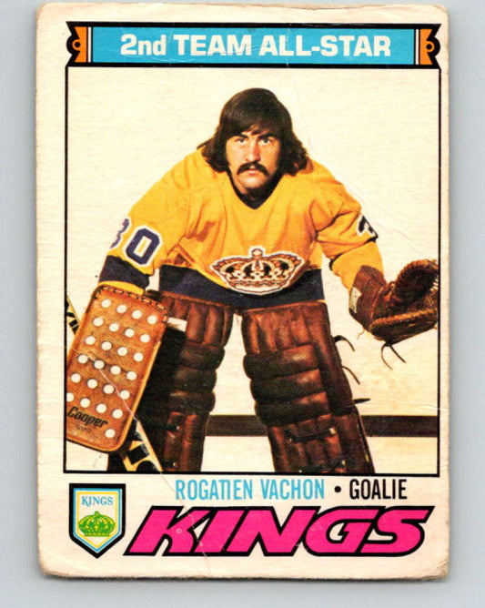 1977-78 O-Pee-Chee #160 Rogie Vachon NHL  Kings AS 9788 Image 1