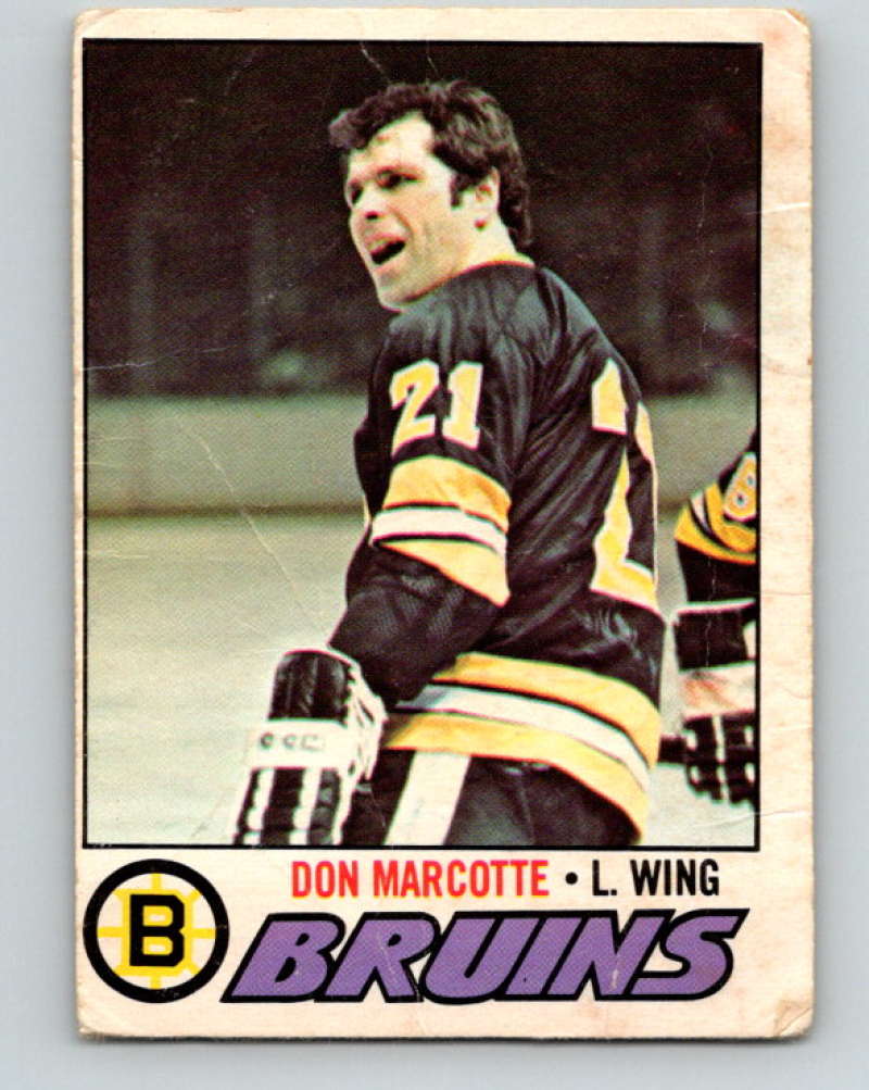 1977-78 O-Pee-Chee #165 Don Marcotte NHL  Bruins 9793 Image 1