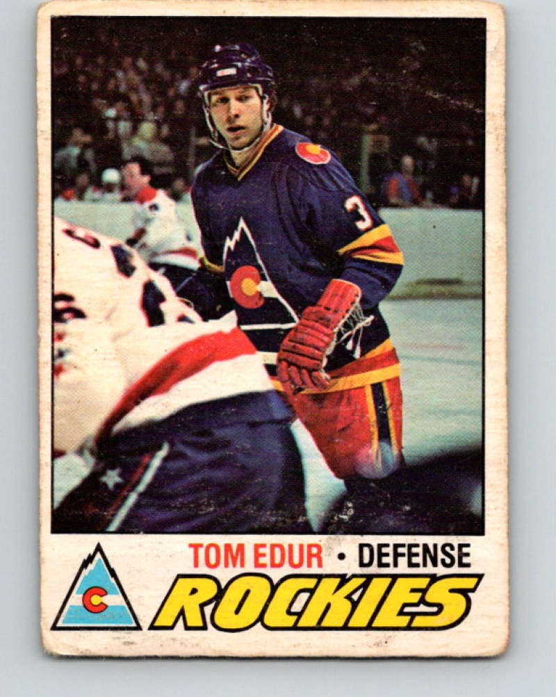 1977-78 O-Pee-Chee #169 Tom Edur NHL  RC Rookie Rockies 9798 Image 1