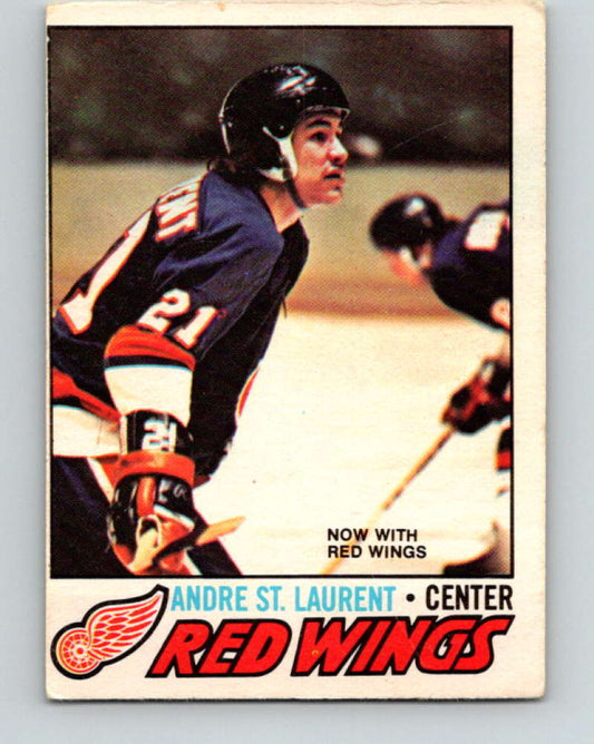 1977-78 O-Pee-Chee #171 Andre St. Laurent NHL  Red Wings 9800 Image 1