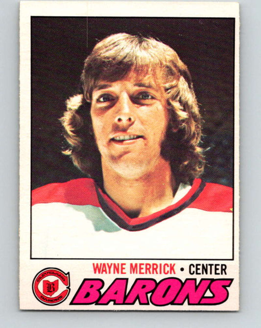1977-78 O-Pee-Chee #176 Wayne Merrick NHL  Barons 9805 Image 1