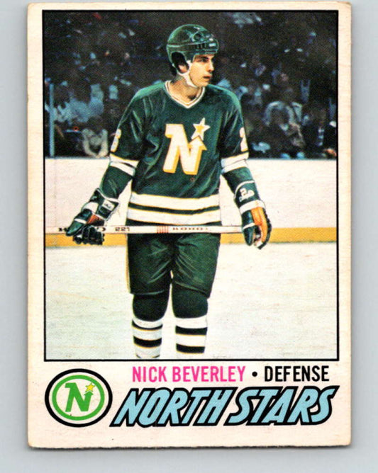 1977-78 O-Pee-Chee #198 Nick Beverley NHL  North Stars 9827 Image 1
