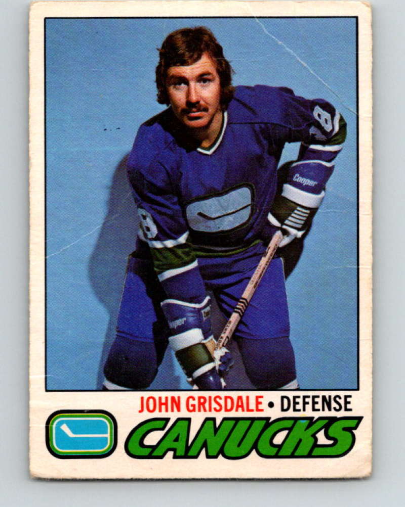 1977-78 O-Pee-Chee #277 John Grisdale NHL  Canucks 9911 Image 1