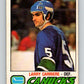 1977-78 O-Pee-Chee #304 Larry Carriere NHL  Canucks 9939 Image 1
