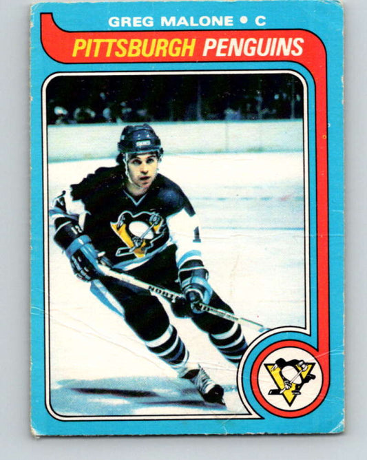 1979-80 O-Pee-Chee #9 Greg Malone NHL  Penguins 10142