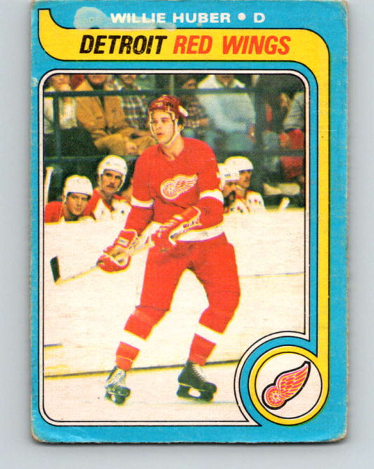 1979-80 O-Pee-Chee #17 Willie Huber NHL  RC Rookie Red Wings 10156 Image 1