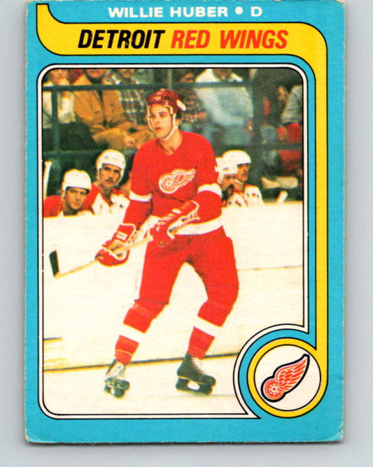 1979-80 O-Pee-Chee #17 Willie Huber NHL  RC Rookie Red Wings 10157 Image 1