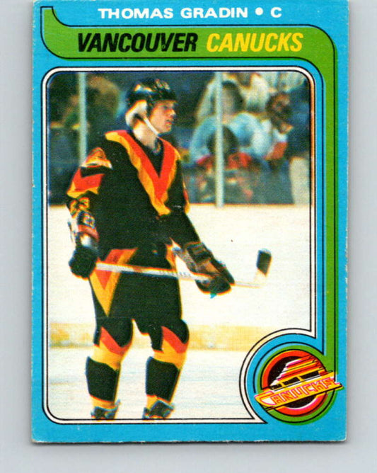 1979-80 O-Pee-Chee #53 Thomas Gradin NHL Rookie Canucks 10201