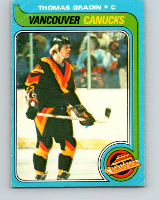 1979-80 O-Pee-Chee #53 Thomas Gradin NHL Rookie Canucks 10202