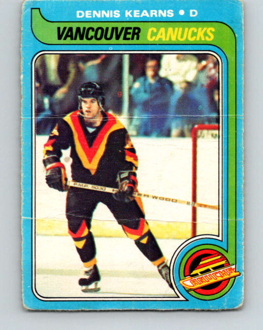 1979-80 O-Pee-Chee #76 Dennis Kearns NHL  Canucks 10230