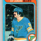 1979-80 O-Pee-Chee #121 Rick Lapointe NHL  Blues 10287