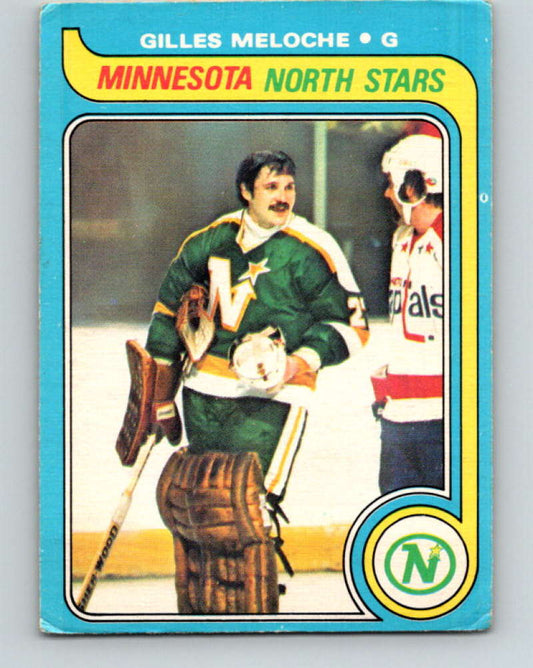 1979-80 O-Pee-Chee #136 Gilles Meloche NHL  North Stars 10306