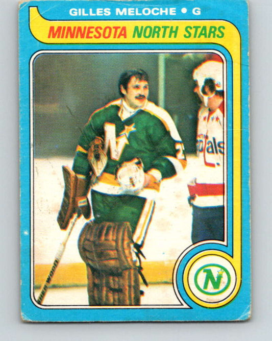 1979-80 O-Pee-Chee #136 Gilles Meloche NHL  North Stars 10307