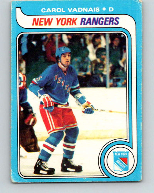 1979-80 O-Pee-Chee #145 Carol Vadnais NHL  NY Rangers 10317