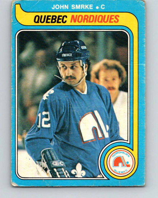 1979-80 O-Pee-Chee #340 John Smrke NHL  RC Rookie Nordiques 10588 Image 1