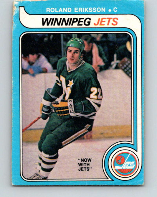1979-80 O-Pee-Chee #350 Roland Eriksson NHL  Winn Jets 10604 Image 1