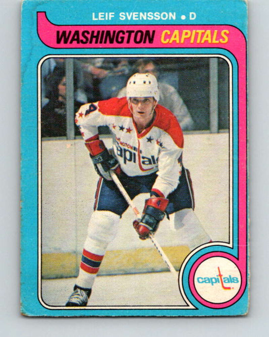 1979-80 O-Pee-Chee #374 Leif Svensson NHL  RC Rookie Capitals 10634