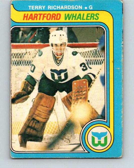 1979-80 O-Pee-Chee #377 Terry Richardson NHL  RC Rookie Whalers 10639