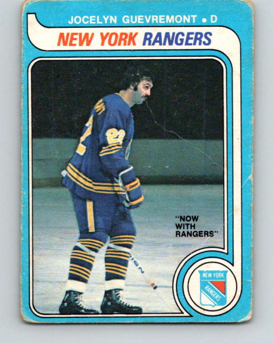 1979-80 O-Pee-Chee #381 Jocelyn Guevremont NHL  NY Rangers 10645 Image 1