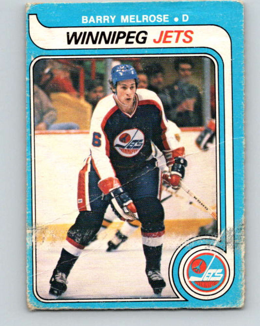 1979-80 O-Pee-Chee #386 Barry Melrose NHL  RC Rookie Winn Jets 10653 Image 1