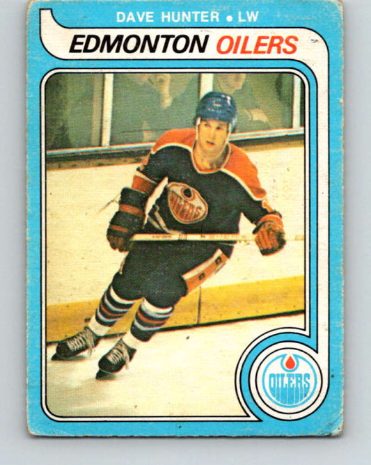 1979-80 O-Pee-Chee #387 Dave Hunter NHL  RC Rookie Oilers 10654