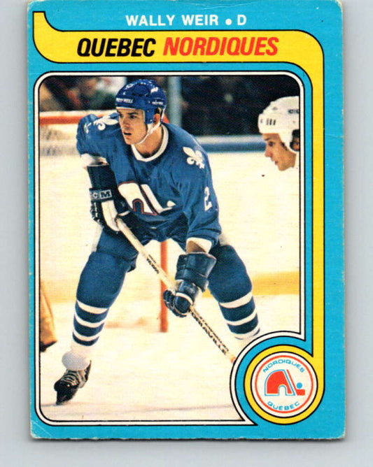 1979-80 O-Pee-Chee #388 Wally Weir NHL  RC Rookie Nordiques 10655
