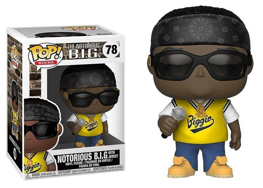 Funko Pop - 78 Rocks The Notorious B.I.G - Notorious BIG with Jersey Vinyl Figure