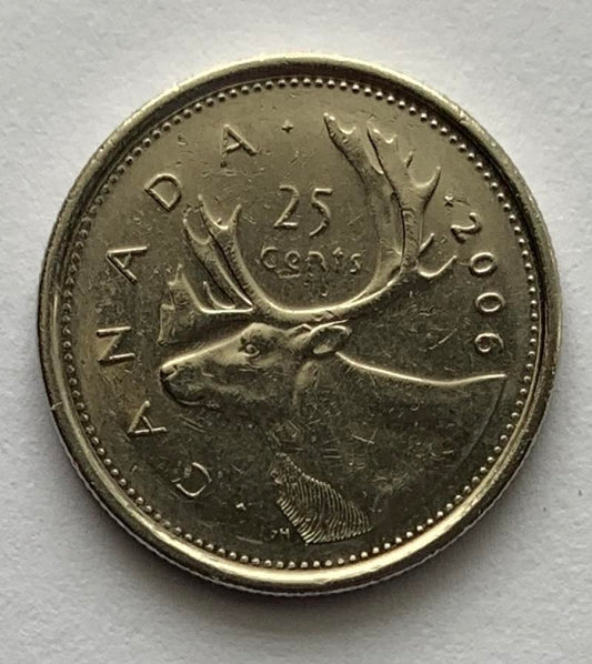 2005 Canadian 25 Cent Quarter Coin Canada - Moose Head *8033
