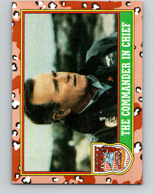 1991 Topps Desert Storm #1 George Bush Mint  Image 1