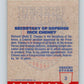 1991 Topps Desert Storm #3 Dick Cheney Mint